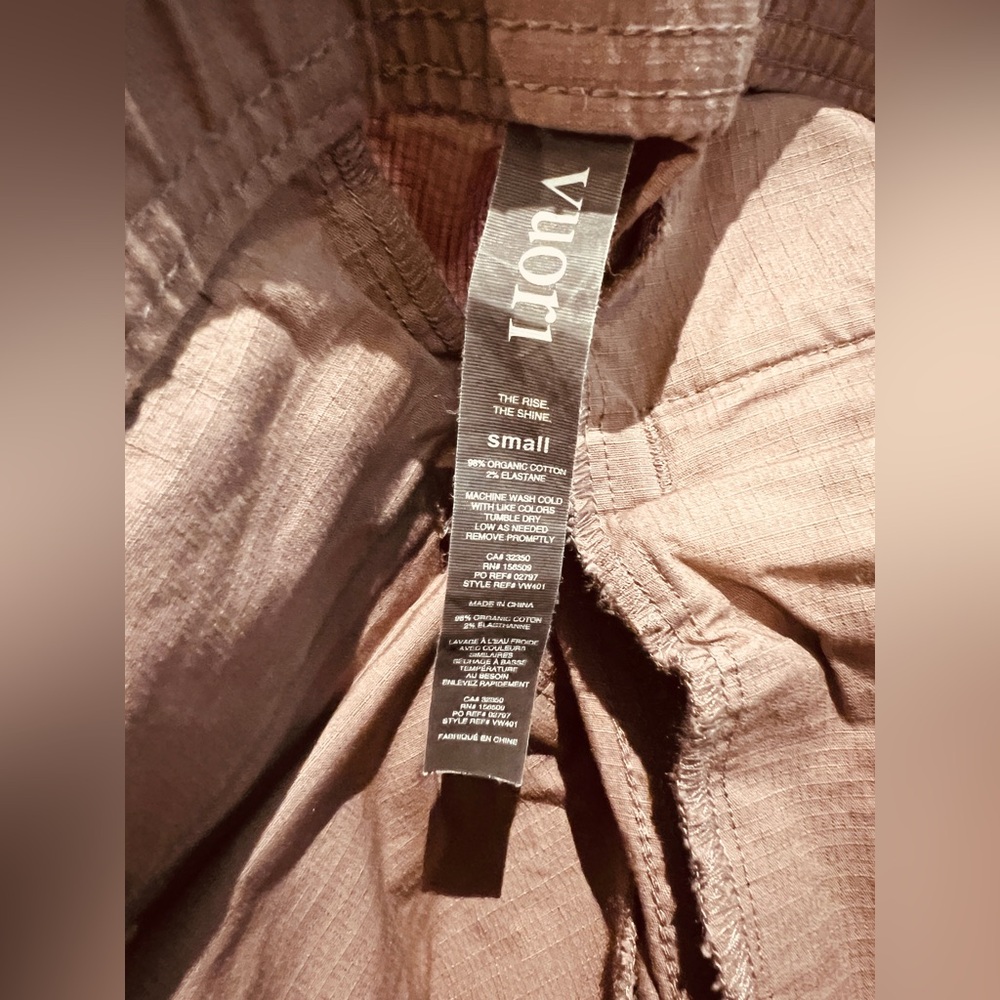 Vuori Ripstop Pant: Women’s DuraTera Pants Hazel small - Picture 5 of 12